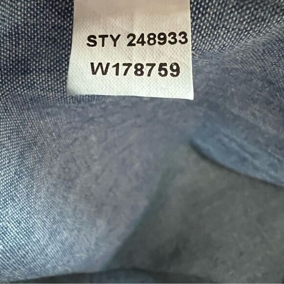 L.L. Bean Blue Button Down Short Sleeve Shirt Size XL - Picture 7 of 7